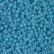 Miyuki rocailles Perlen 8/0 - Duracoat opaque nile blue 8-4478